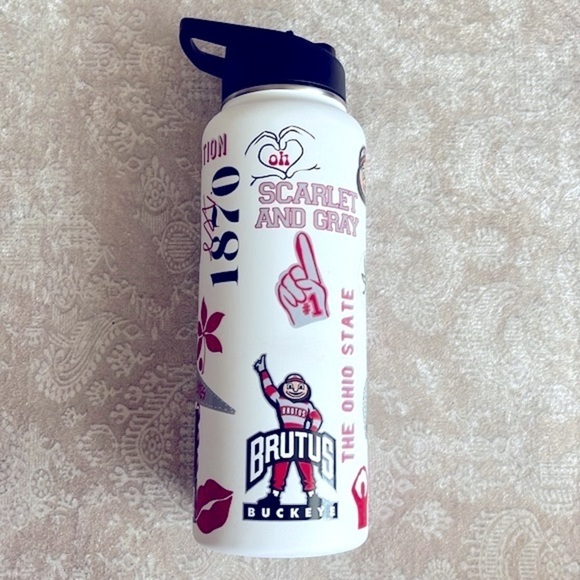 Brand New The Memory Company Ohio State 34 Oz Stainless Steel Water Bottle - Picture 3 of 10